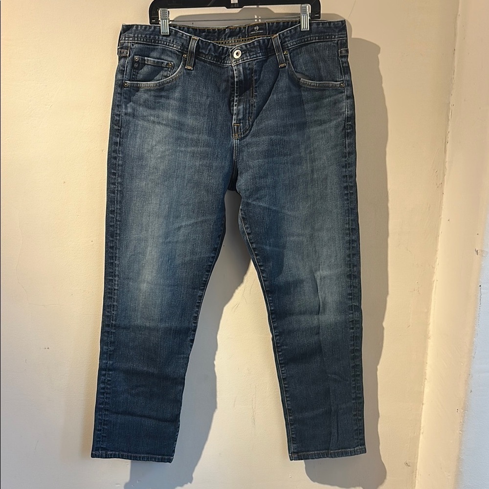 Ag Adriano Goldschmied Blue Jeans with Vintage Wash